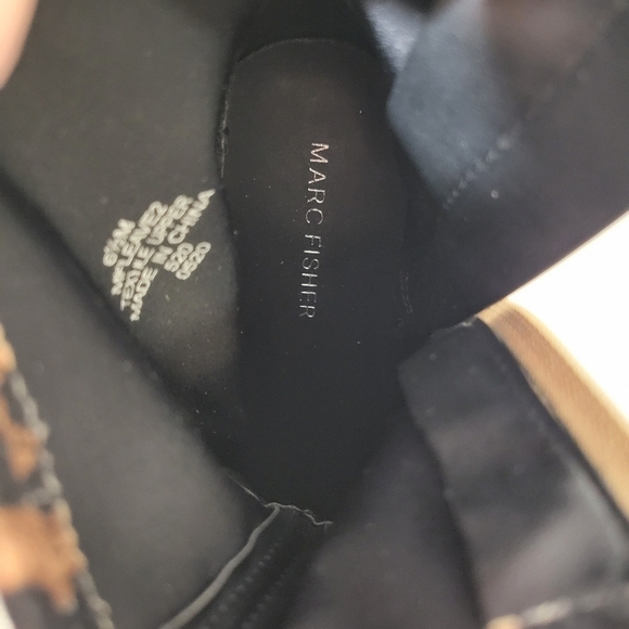 Marc Fisher Leopard Print Leave2 Ankle Boots Like New - Picture 11 of 11